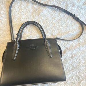 Coach Black Leather Andrea Carryall Large
